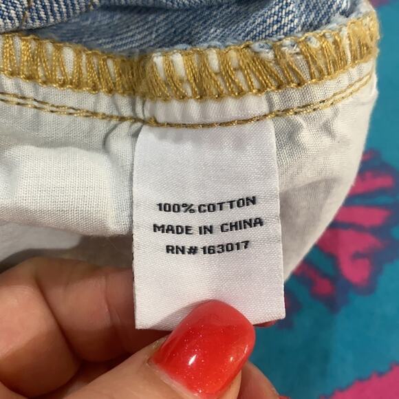 Princess Polly Straight Leg High Rise Blue Jeans Size 2 - Picture 5 of 7